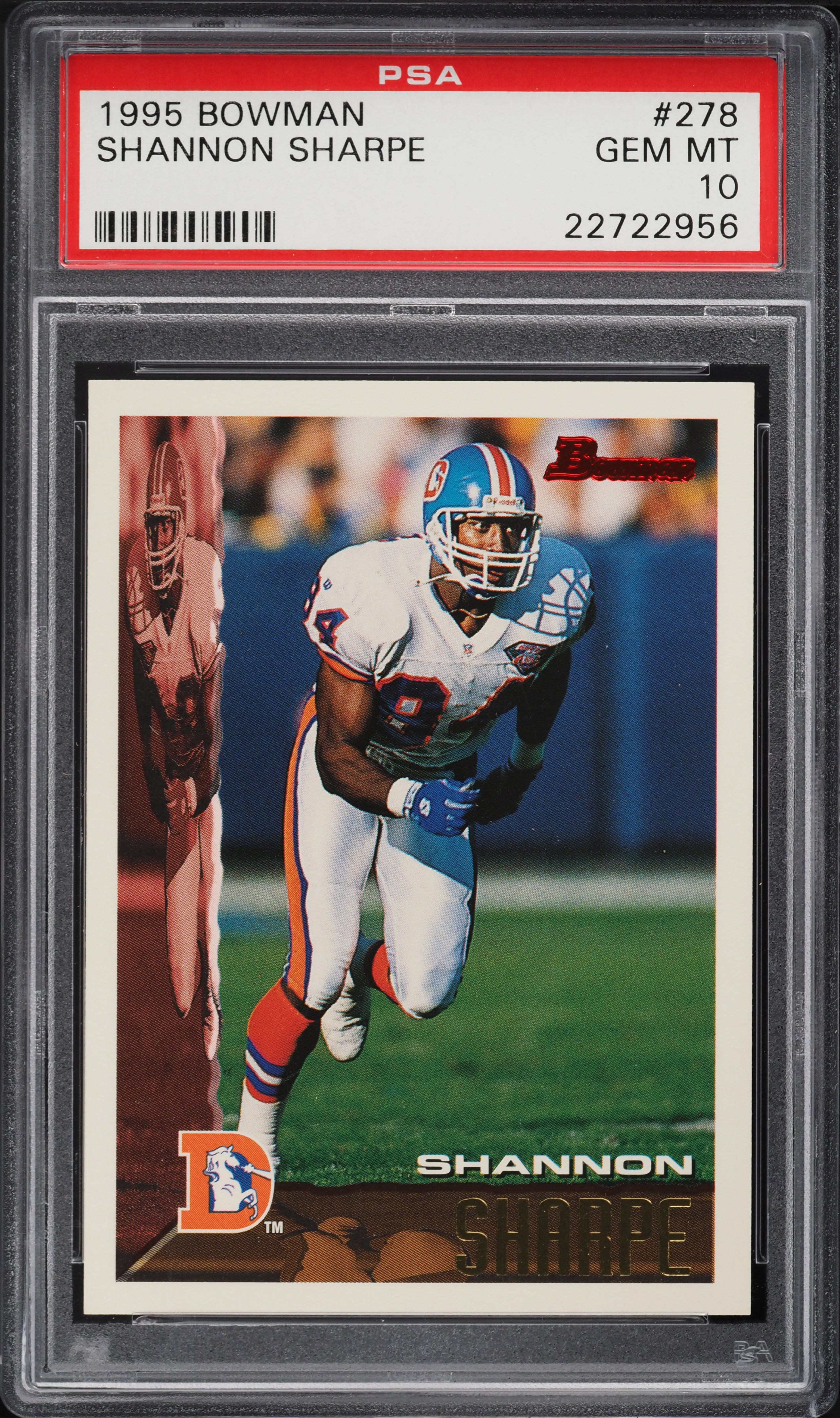1995 Bowman Football Shannon Sharpe #278