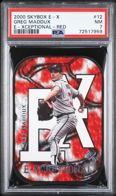 2000 Skybox E-X Baseball Red Greg Maddux #12 PSA 5.5