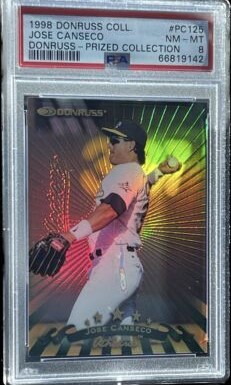 1998 Donruss Collections Baseball Prized Collections Jose Canseco #125