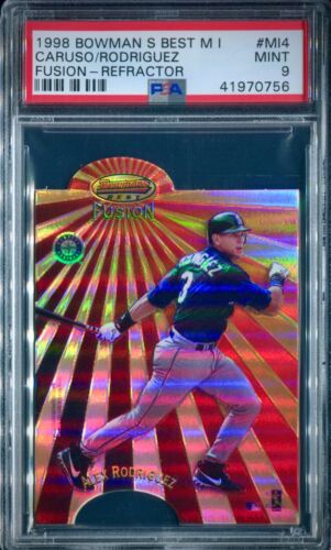 1998 Bowman's Best Baseball Refractor Alex Rodriguez #MI4 PSA 8.5
