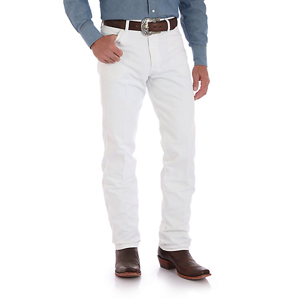 wrangler, white jeans, original fit
