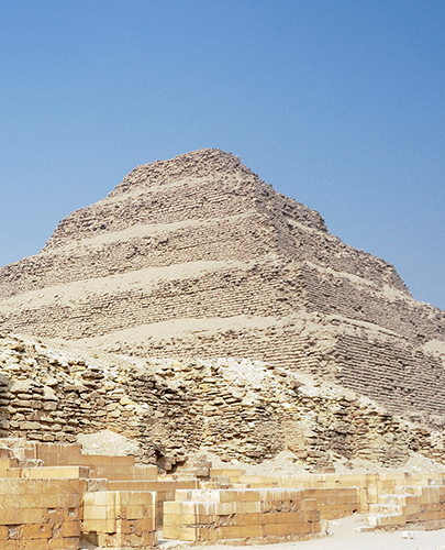 View of  Step Pyramid in Saqqara