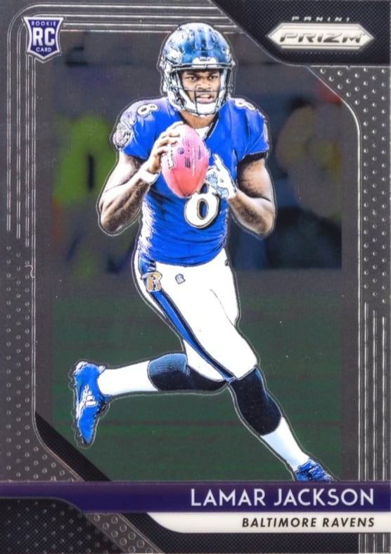 2018 Panini Prizm Football Lamar Jackson #212 PSA 10