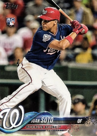 2018 Topps Update Baseball Base - Batting Juan Soto #US300 PSA 10