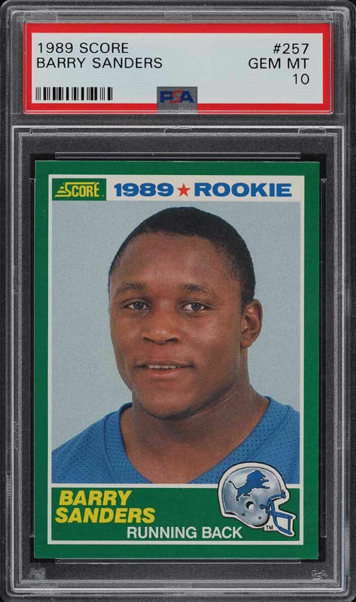 Barry Sanders - 1989 Score Football