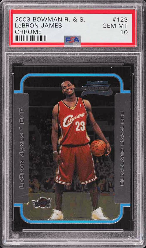 LeBron James 2003 Bowman Rookies & Stars Chrome Basketball