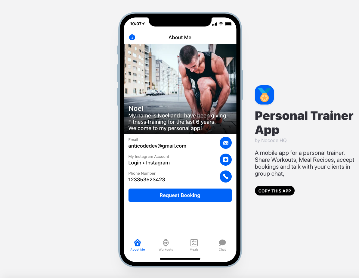 Personal Trainer App