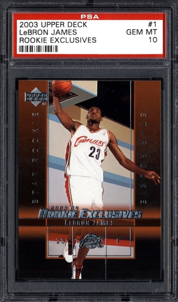 Lebron James - 2003 Upper Deck Rookie Exclusives Basketball