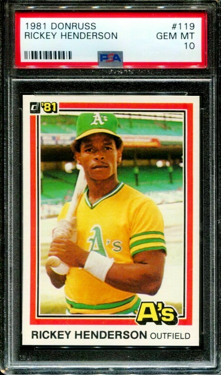 Rickey Henderson 1981 Donruss Baseball