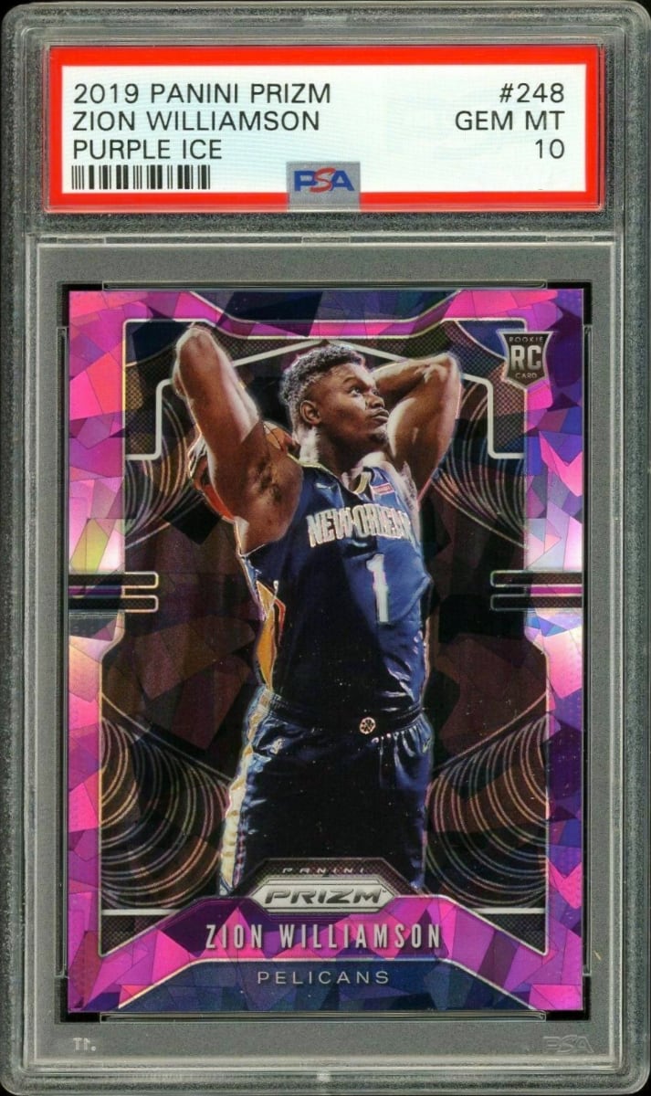 2019 Panini Prizm Basketball Prizm Purple Ice Zion Williamson #248