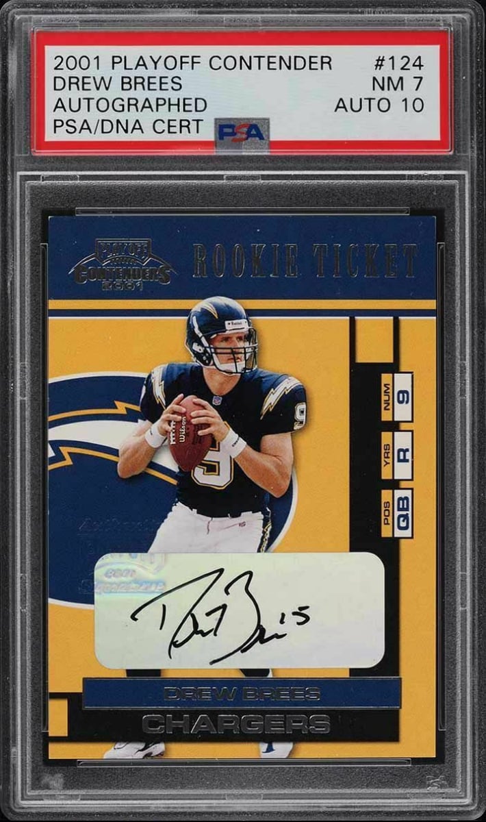 Drew Brees - 2001 Playoff Contenders Football