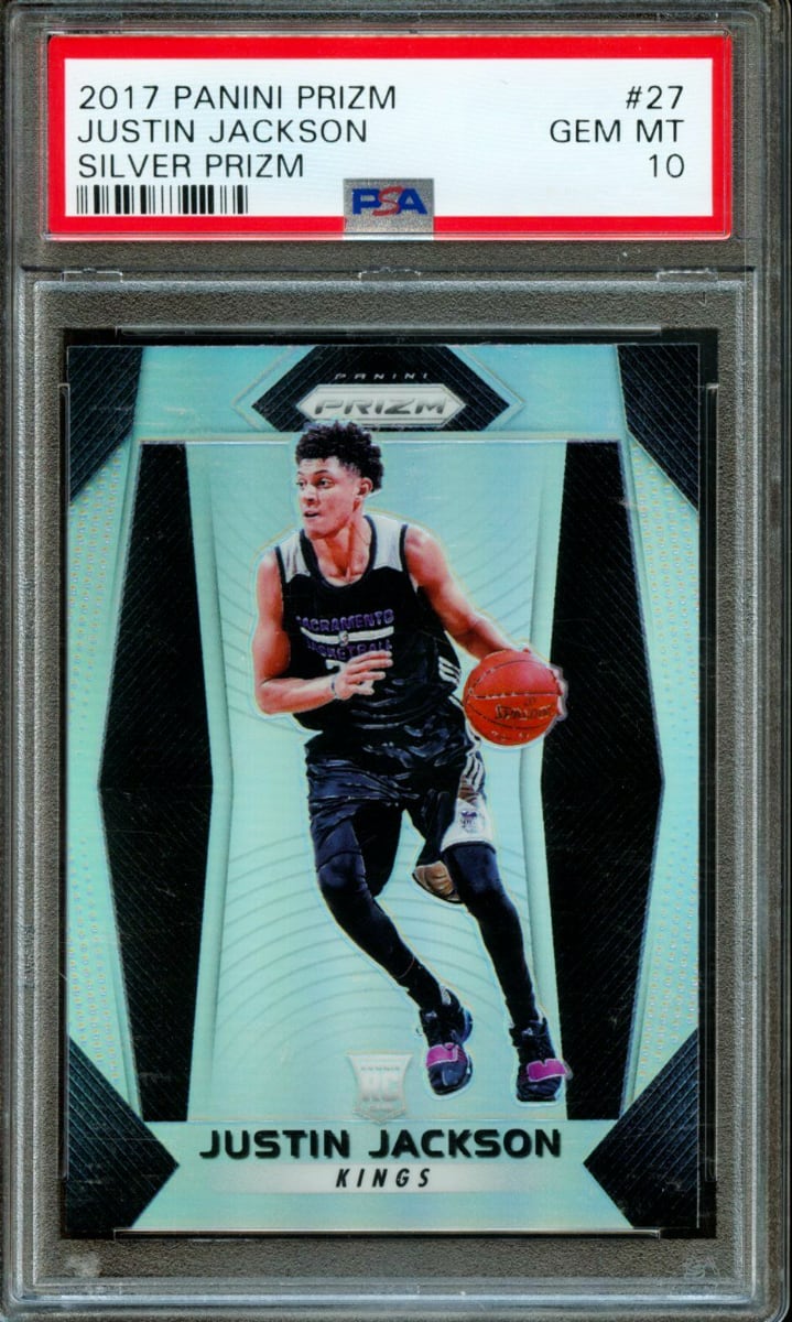 2017 Panini Prizm Basketball Silver Justin Jackson #27 PSA 10