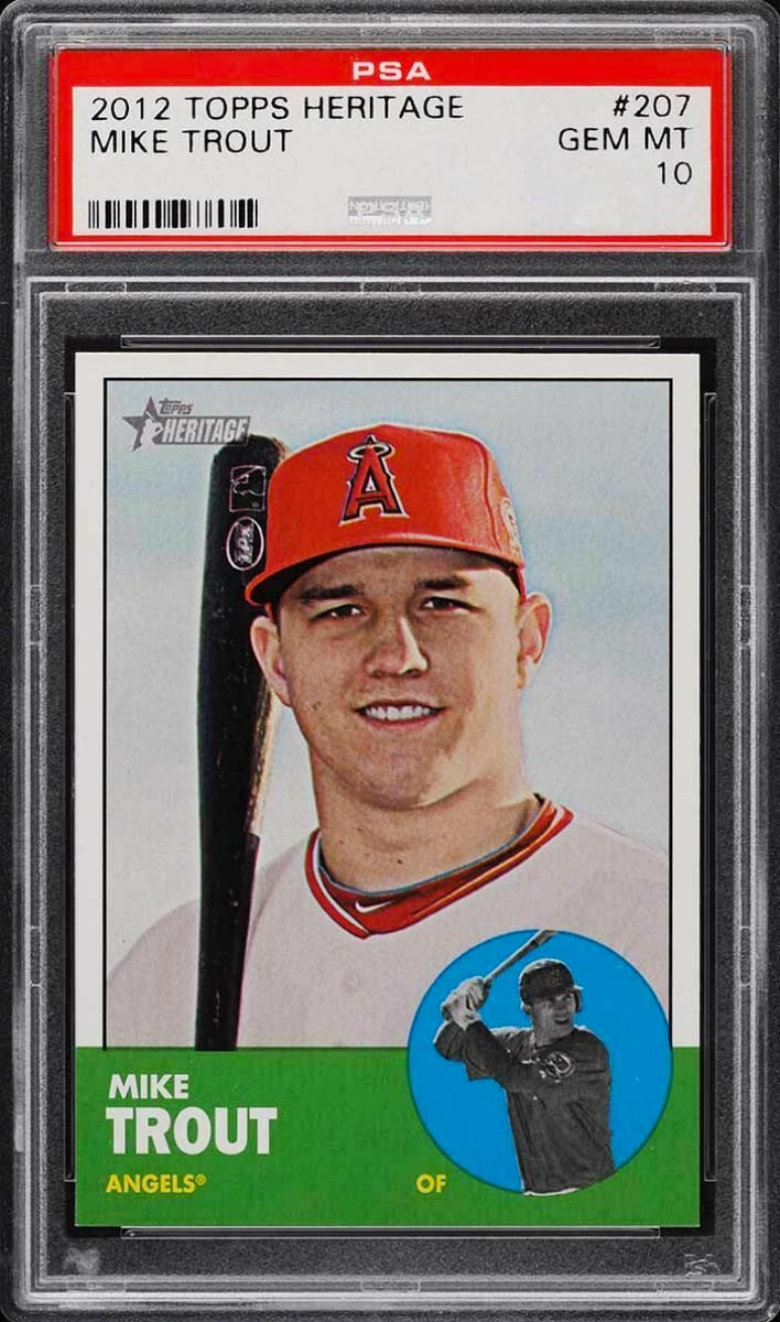 Mike Trout - 2012 Topps Heritage Baseball
