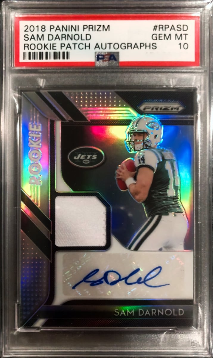 2018 Panini Prizm Football Sam Darnold #RPASD BGS 9.5