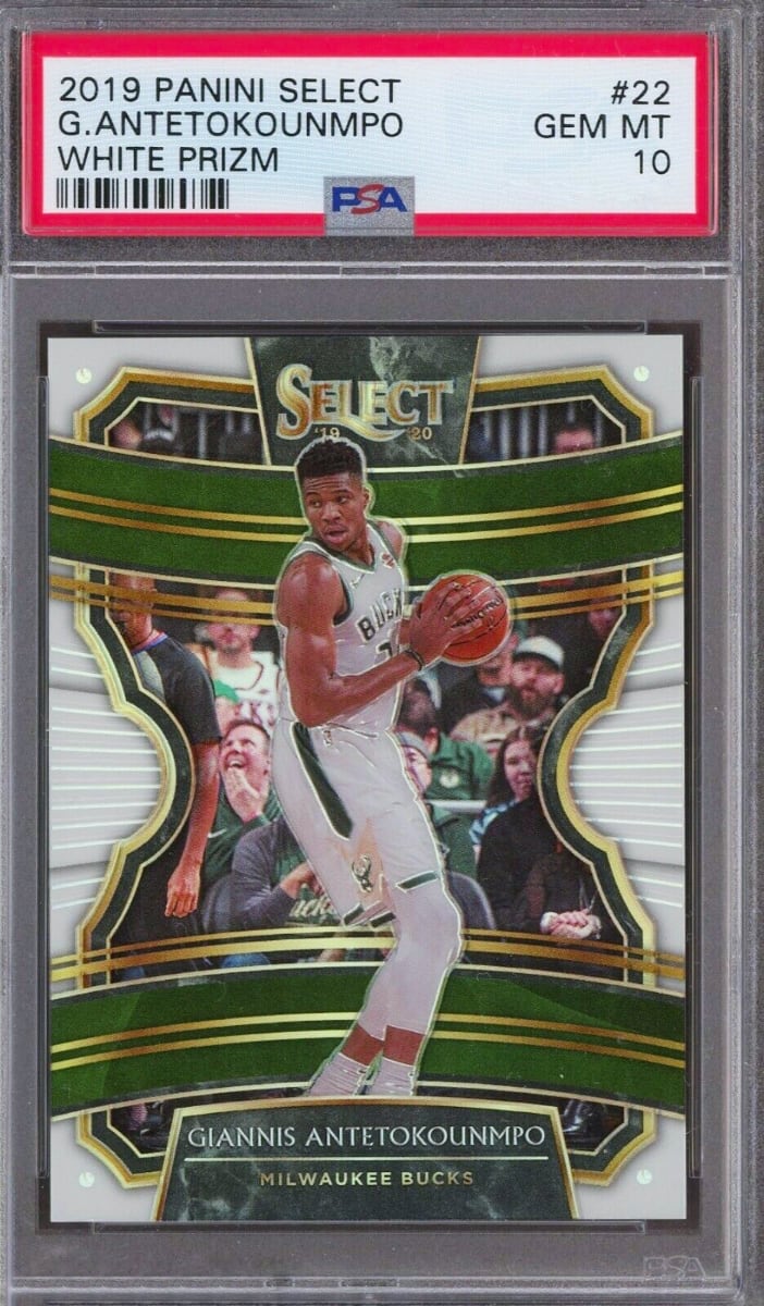 2019 Panini Select Basketball White Giannis Antetokounmpo #22