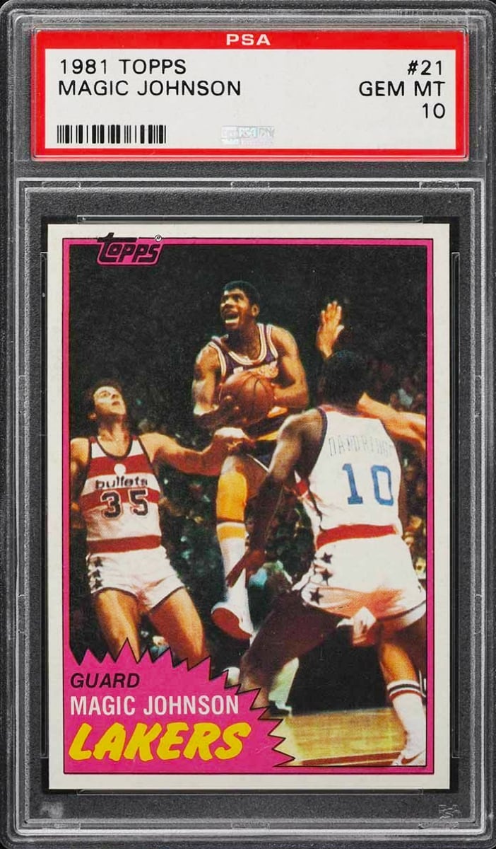 1981 Magic Johnson Topps Basketball #21