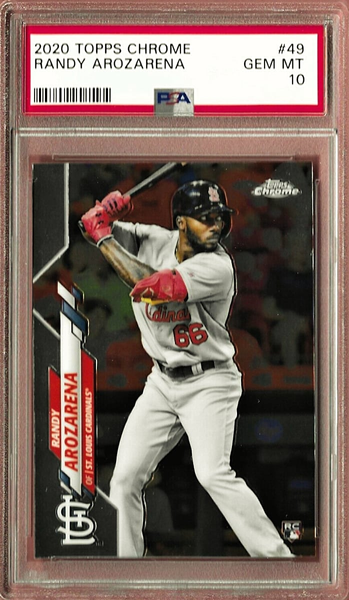 2020 Randy Arozarena Topps Chrome Baseball #49