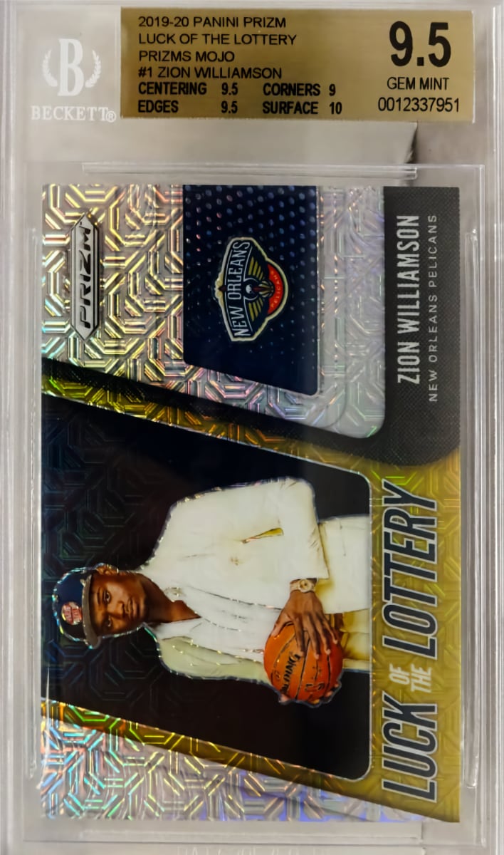 2019 Panini Prizm Basketball Prizm Mojo Zion Williamson #1 BGS 9