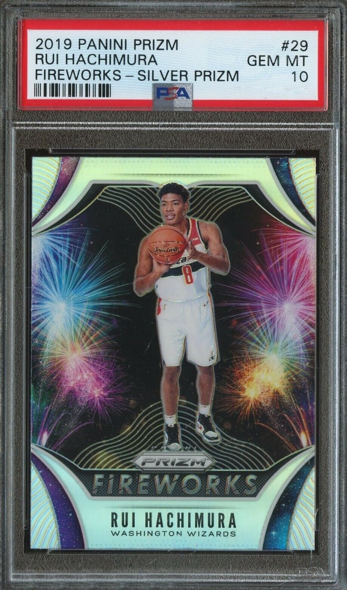 2019 Panini Prizm Basketball Prizm Silver Rui Hachimura #29 PSA 10