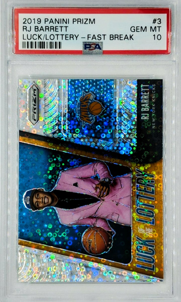 2019 Panini Prizm Basketball Fast Break RJ Barrett #3