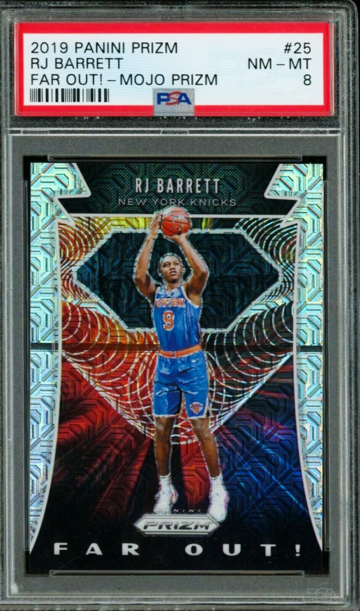 2019 Panini Prizm Basketball Prizm Mojo RJ Barrett #25 BGS 9.5