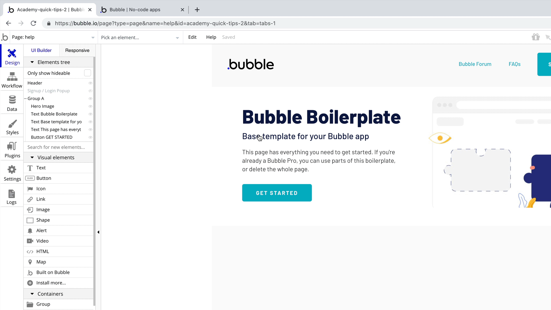 How to Group Elements Together Bubble