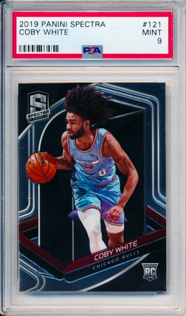 2019 Panini Spectra Basketball Coby White #121 PSA 9