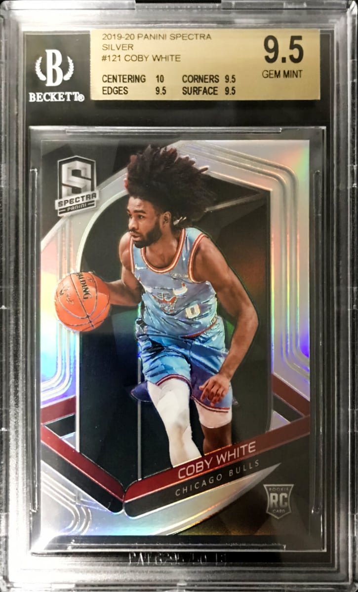 2019 Panini Spectra Basketball Silver Coby White #121 BGS 9.5