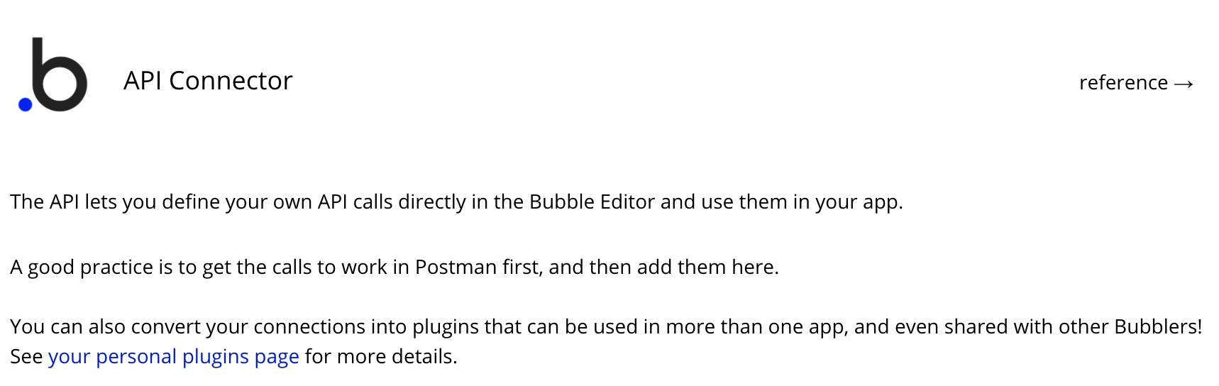 API Connector Bubble Plugin