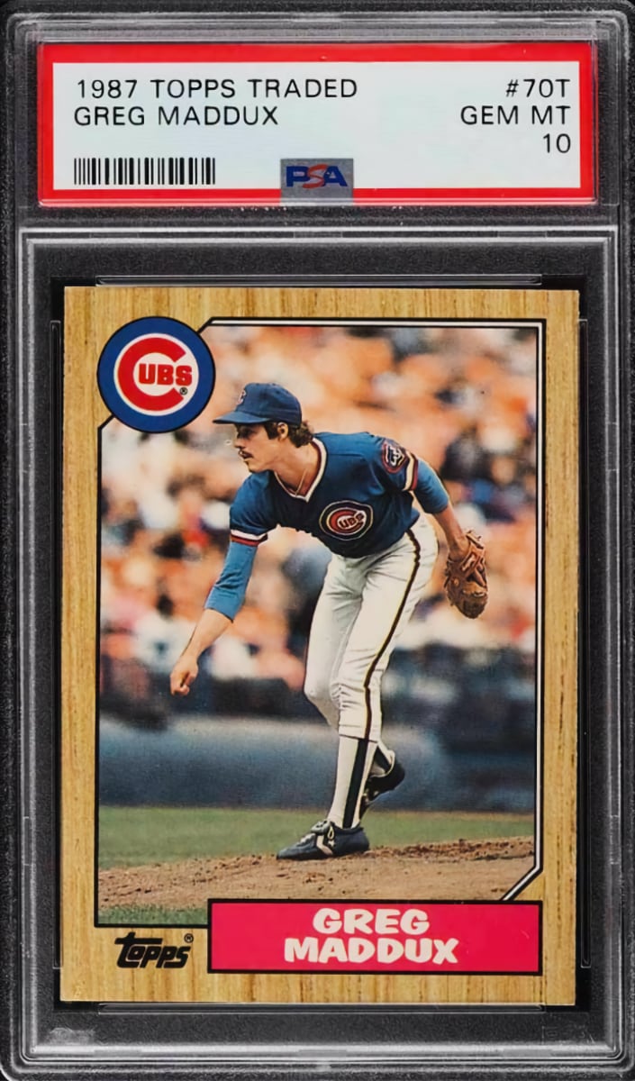 Greg Maddux 1987 Topps Traded Baseball