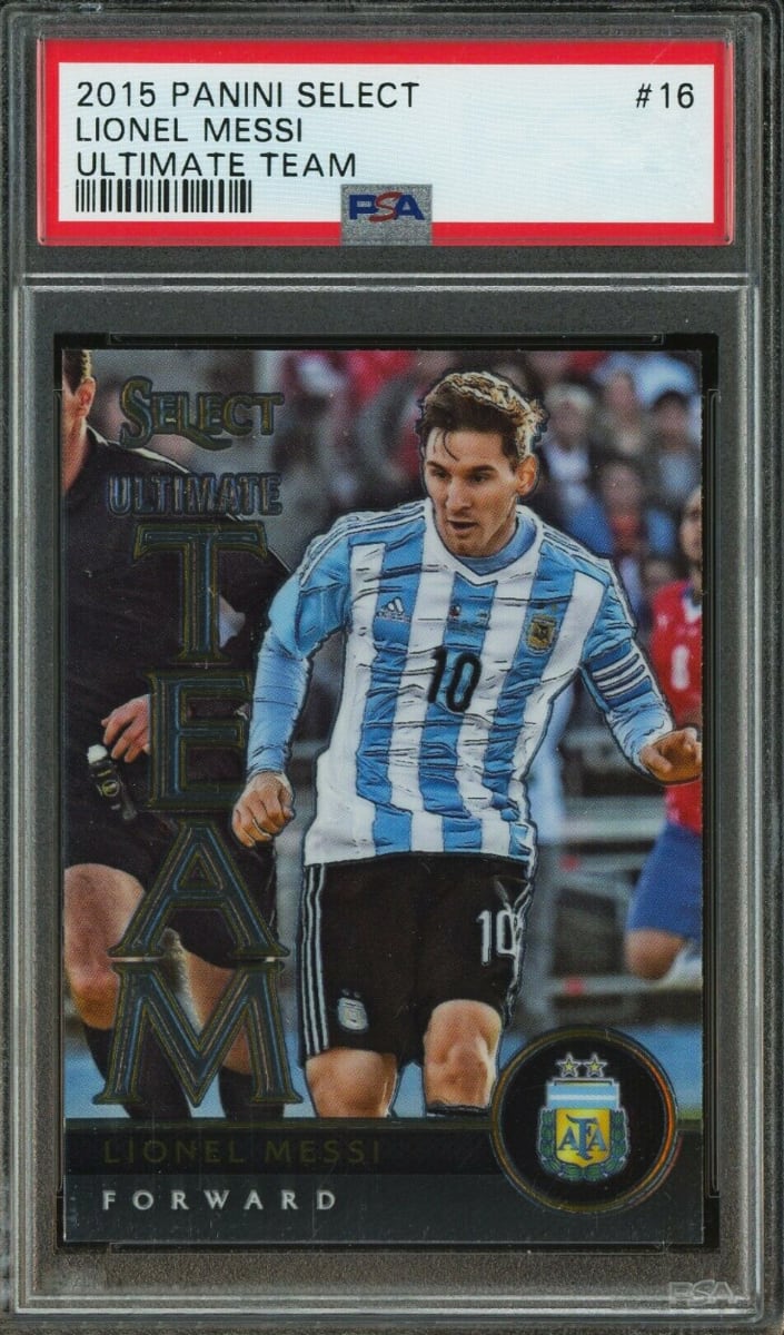 2015 Panini Select Soccer Lionel Messi #16 PSA 9