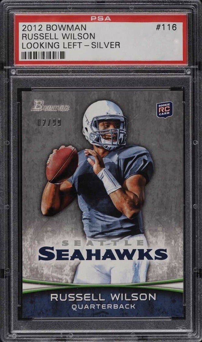 2012 Bowman Football Looking Left - Silver Russell Wilson #116
