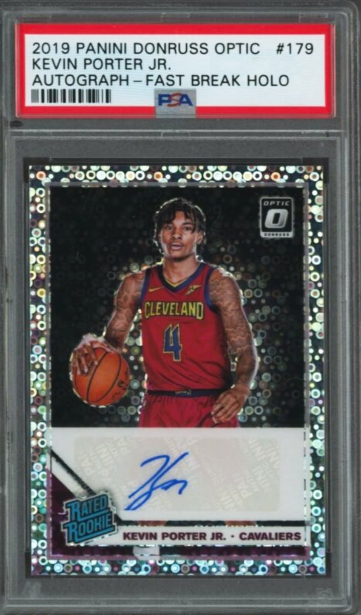 2019 Donruss Optic Basketball Fast Break Signatures Kevin Porter Jr. #179 PSA 10