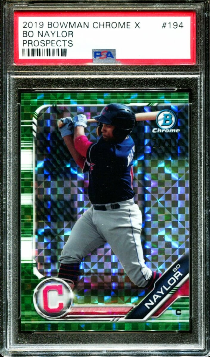 2019 Bowman Chrome Prospects X Baseball Bo Naylor #BCP-194 PSA 9
