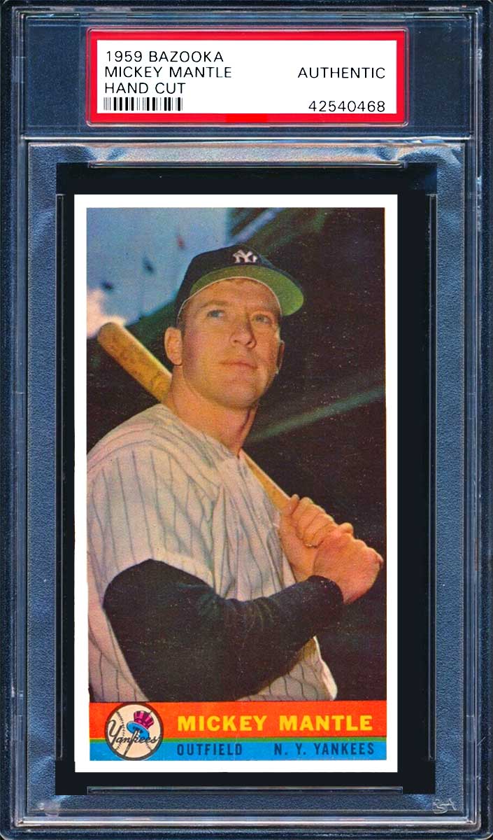 1959 Bazooka Baseball Mickey Mantle #14 SGC 7.5