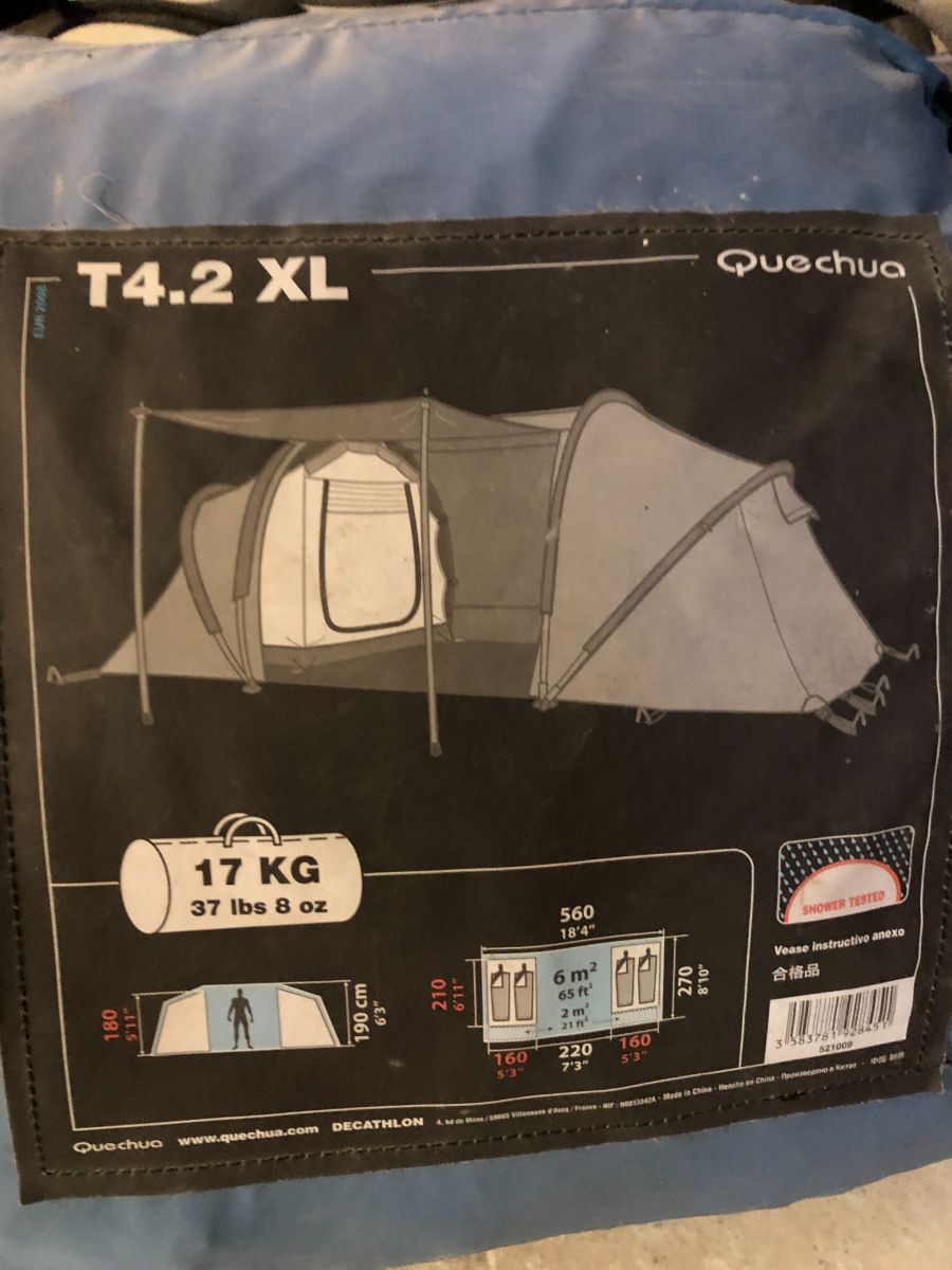 Tentes de randonnée Quechua T4.2 XL Campsider