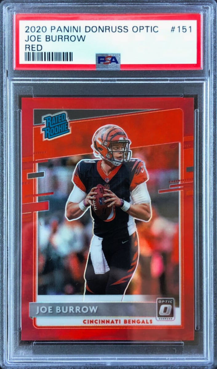 2020 Donruss Optic Football Red Joe Burrow #151