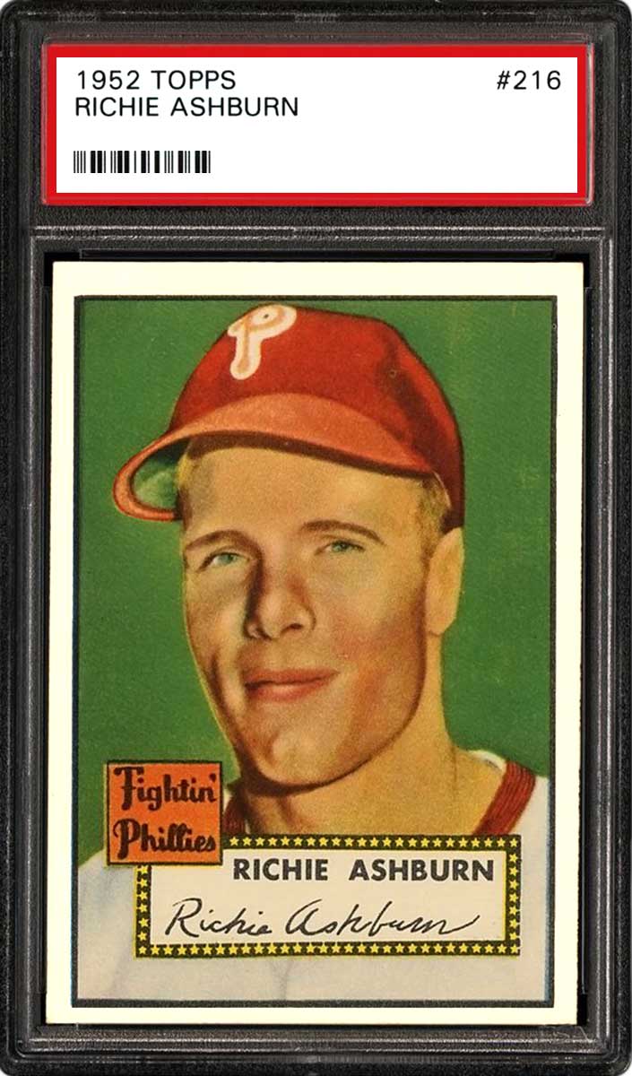 Richie Ashburn - 1952 Topps Baseball