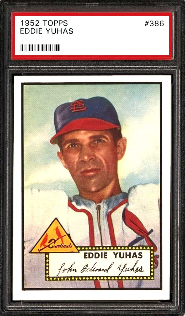 1952 Topps Baseball John Yuhas #386 PSA 5.5