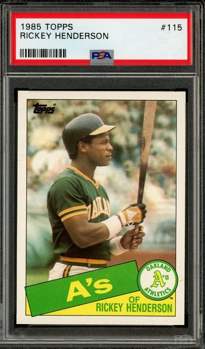 Rickey Henderson 1985 Topps Baseball