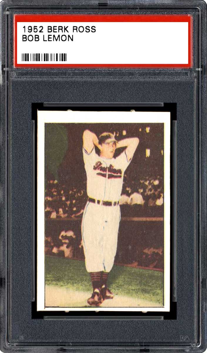 1952 Berk Ross Baseball Bob Lemon #NNO PSA 5.5