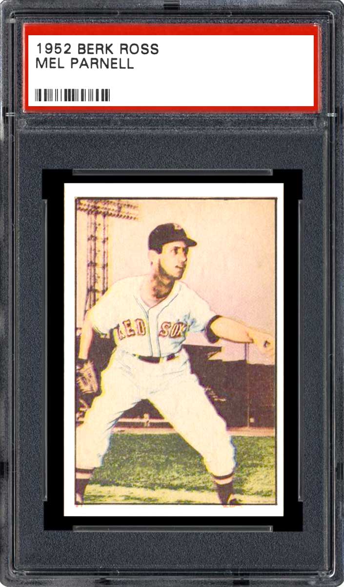 1952 Berk Ross Baseball Mel Parnell #NNO PSA 5.5