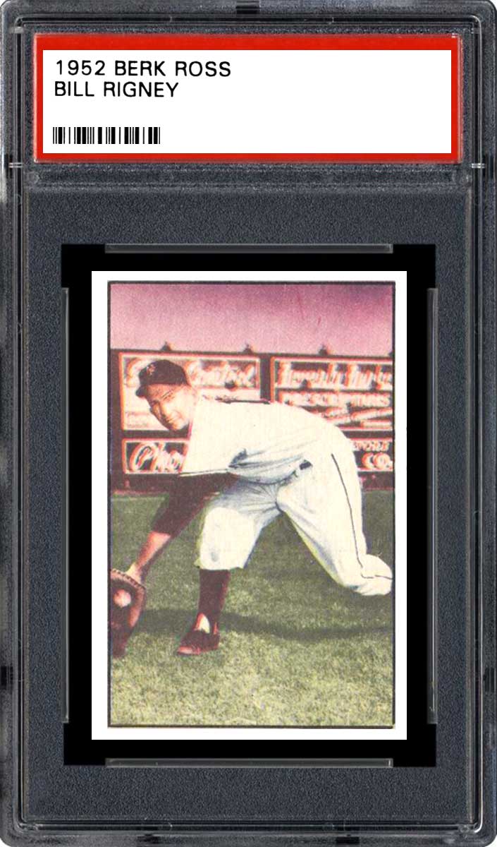 1952 Berk Ross Baseball Bill Rigney #NNO PSA 6