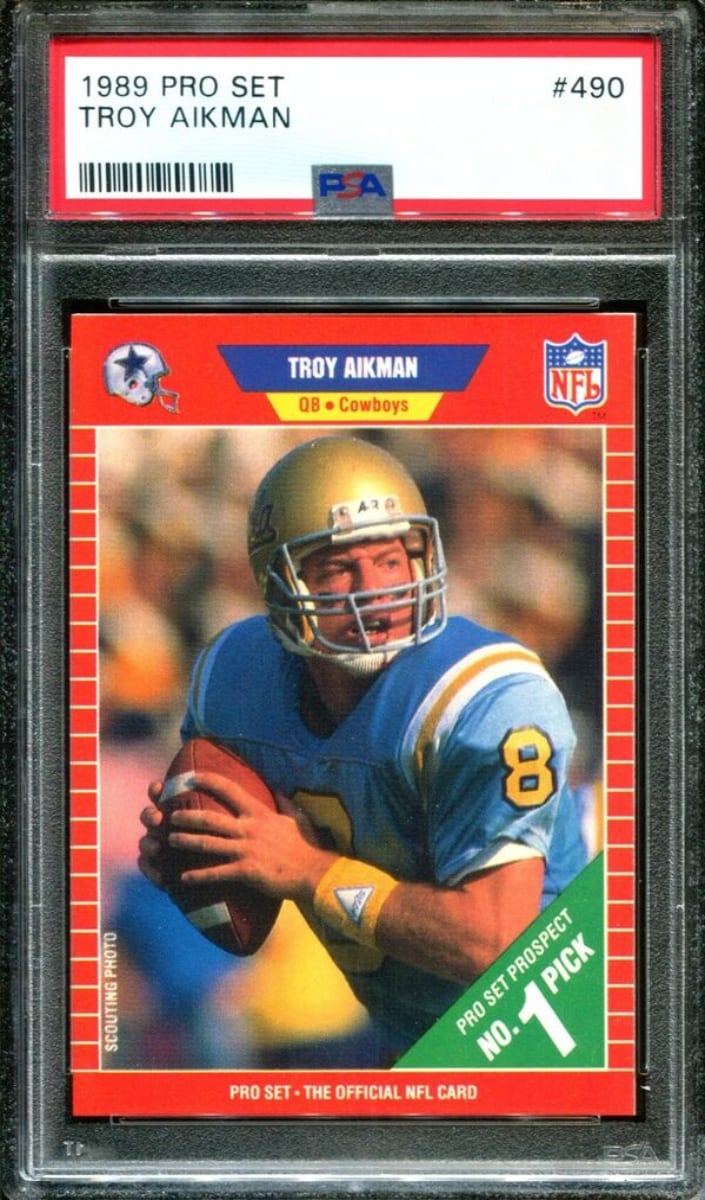 Troy Aikman 1989 Pro Set Football