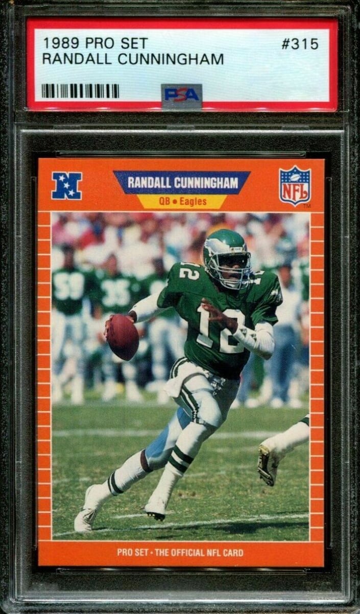 1989 Pro Set Football Randall Cunningham #315 PSA 9