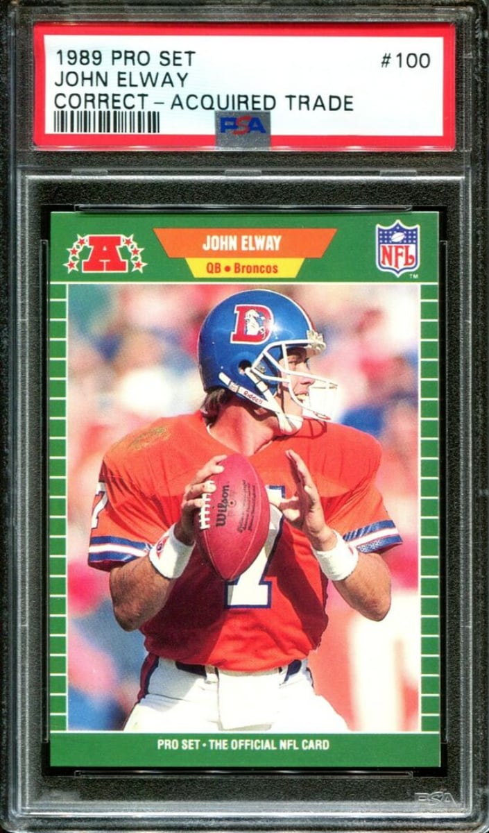 John Elway 1989 Pro Set Football