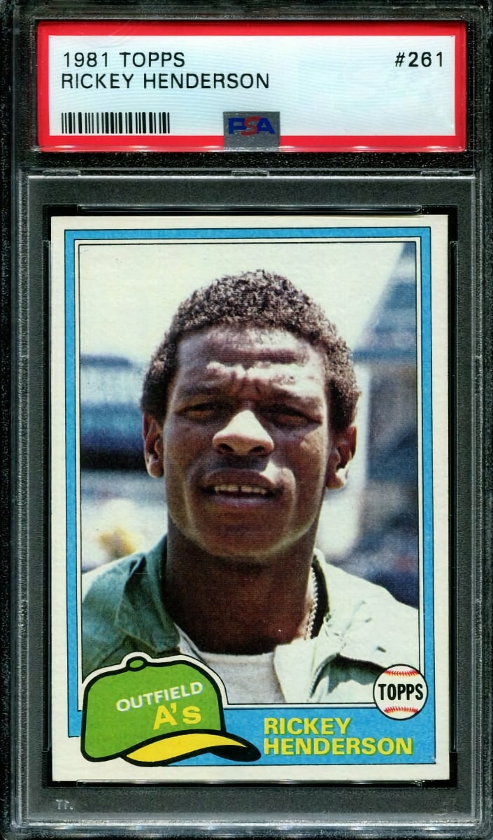 Rickey Henderson 1981 Topps Baseball
