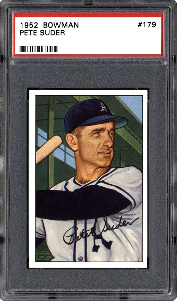 1952 Bowman Baseball Peter Suder #179 PSA 5.5