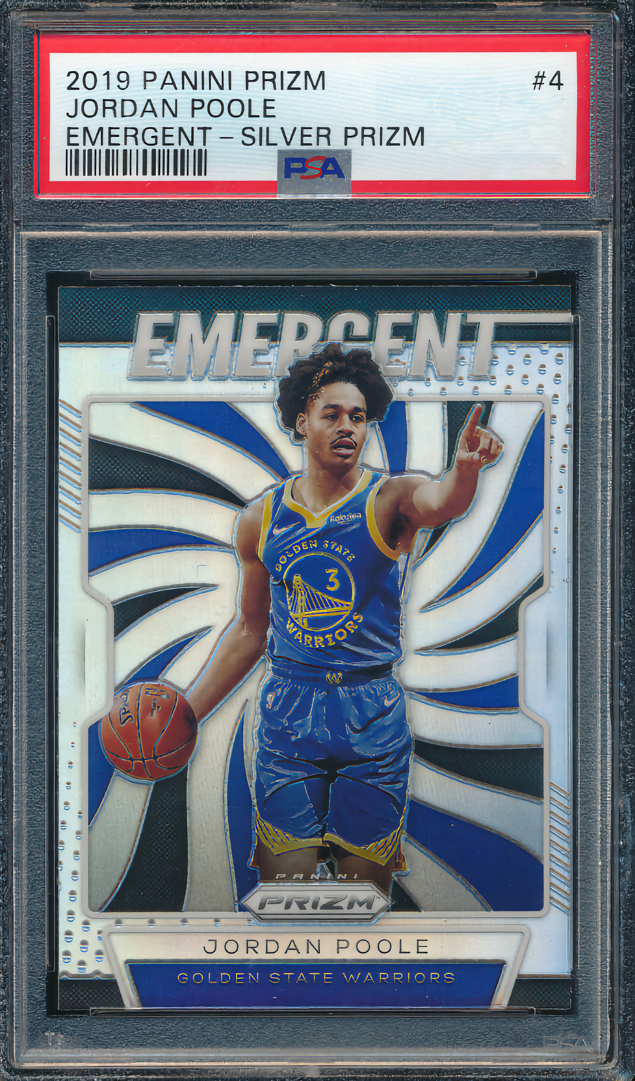 2019 Panini Prizm Basketball Prizm Silver Jordan Poole #4 PSA 10