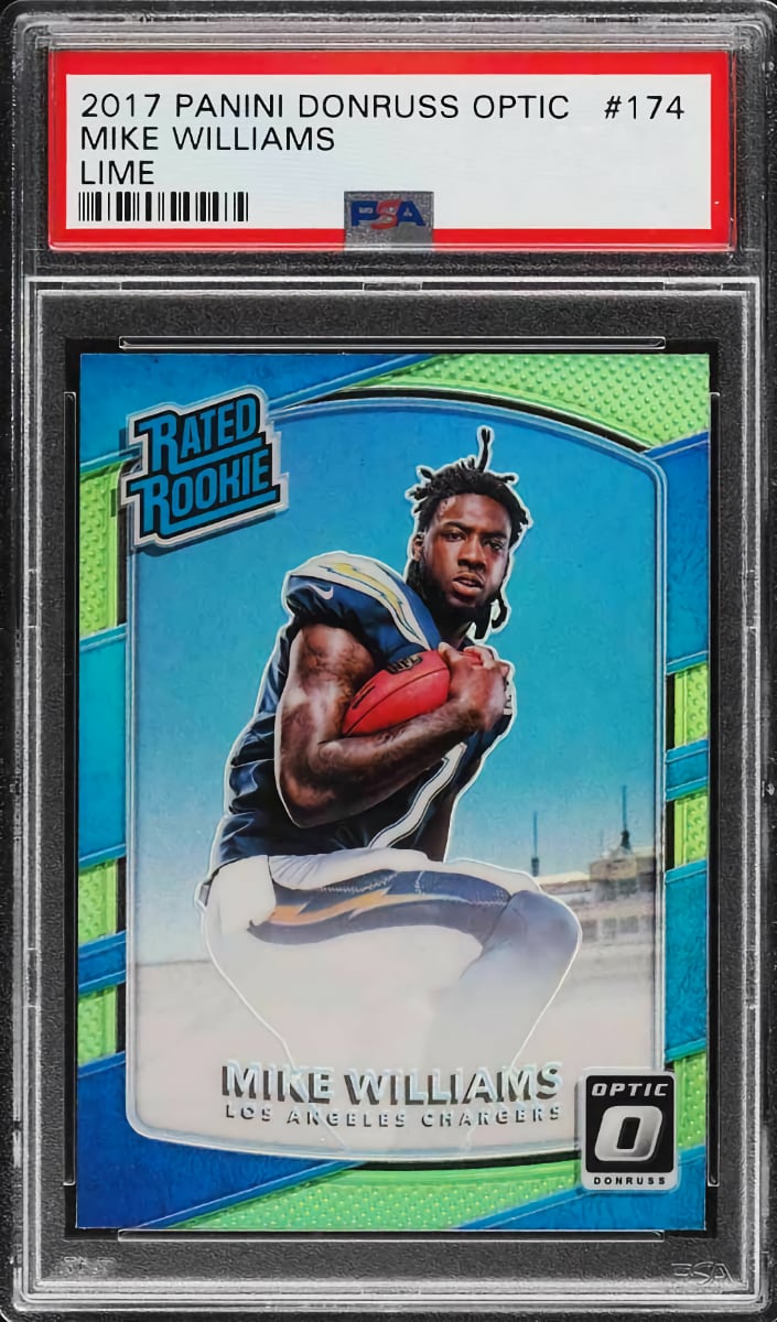 2017 Donruss Optic Football Lime Mike Williams #174 PSA 10